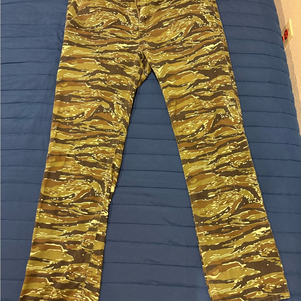 DGK Green and Orange Chino Pants